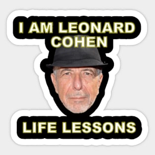 Leonard Cohen Sticker